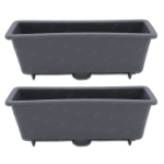 หลุมดึงประตู หลุมมือดึงในประตู ข้างซ้าย+ขวา 2 ชิ้น สีเทา สำหรับ Isuzu NPR NKR Buddy Truck 115HP